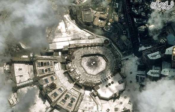 عکس/تصویر ماهواره‌ای از مکه