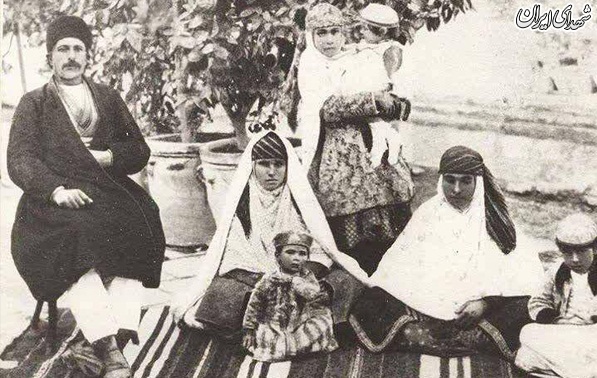 عکس/ خانواده ایرانی در زمان قاجار