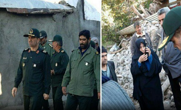 فیلم/حضور بسیجیان و سپاهیان در مناطق زلزله‌زده میانه