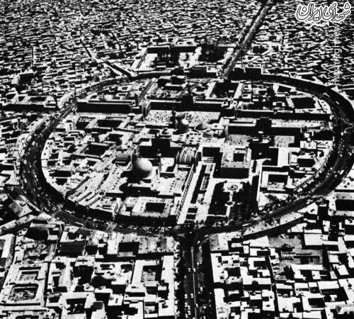 قدیمی‌ترین عکس هوایی از حرم امام رضا (ع)