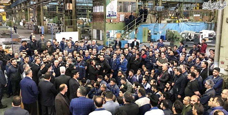 بازدید سرزده رئیسی از کارخانه ماشین‌سازی تبریز