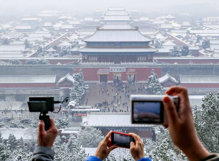 عکس/ پکن محو در «برف»