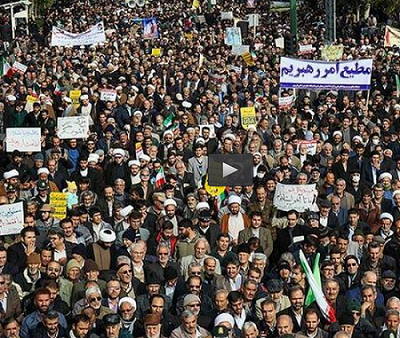 فیلم/ خروش انقلابی مردم تهران
