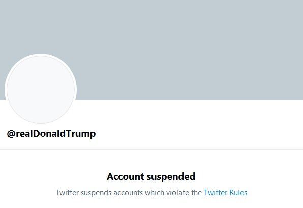 صفحه توییتر ترامپ برای همیشه بسته شد