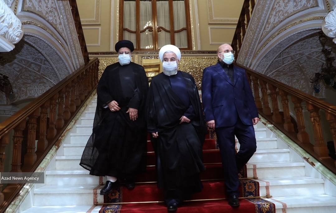 روحانی و رئیسی مهمان قالیباف شدند