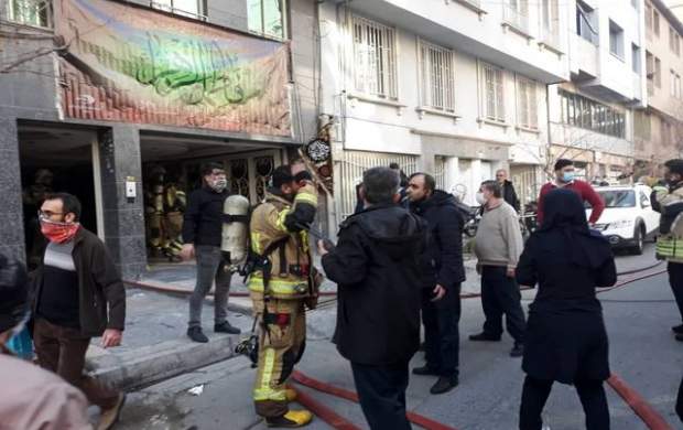 وقوع آتش‌سوزی گسترده در خیابان بخارست