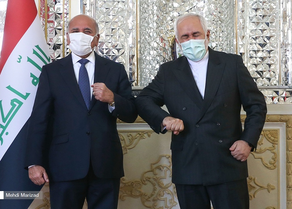 عکس/ ظریف با وزیر خارجه عراق دست نداد