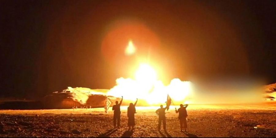 عکس/ حمله شدید موشکی به آرامکو عربستان