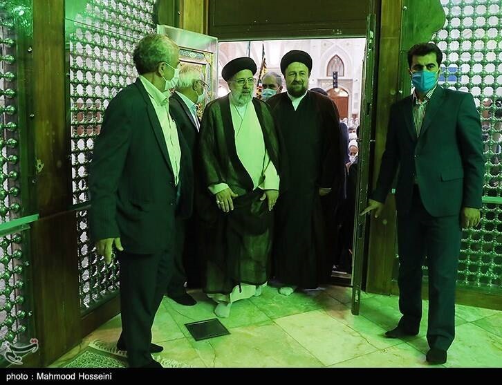 عکس/ تجدید میثاق رئیس قوه قضائیه با آرمان‌های امام خمینی(ره)