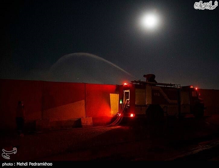 عکس/ آتش‌سوزی در سایت پسماند صفیره اهواز
