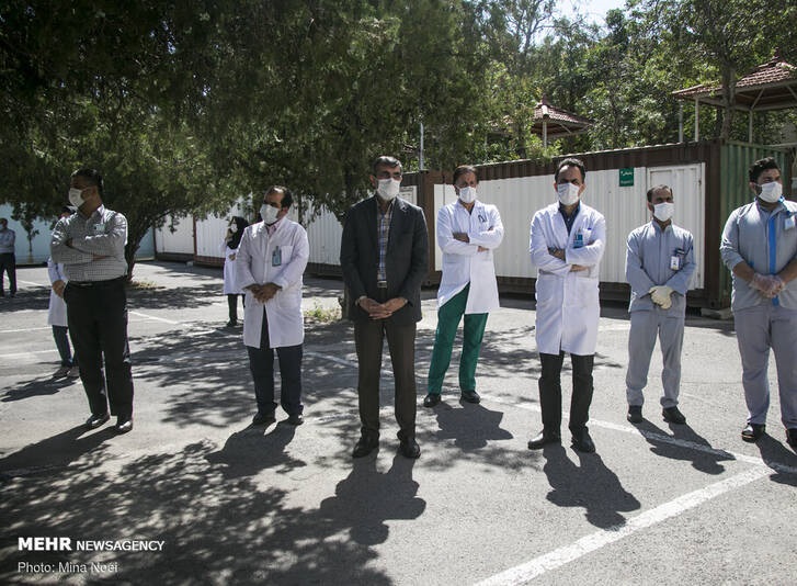 عکس/ تشییع اولین شهید خدمت بیمارستان سینا