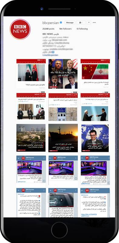 ۱۲۱ خبر منفی BBC فارسی و اینترنشنال درباره همکاری ایران و چین +عکس