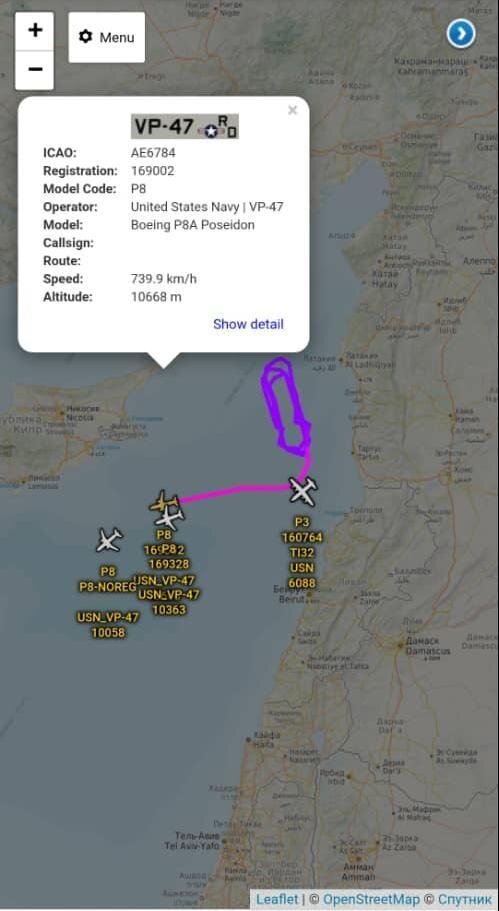 ارتباط گشت‌زنی ۴ هواپیمای جاسوسی آمریکا با انفجار بیروت