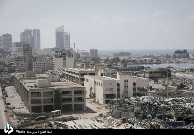 حجم خسارت انفجار مهیب در بندر بیروت