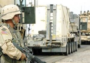 انفجار بمب در مسیر کاروان نظامی ائتلاف آمریکایی در عراق