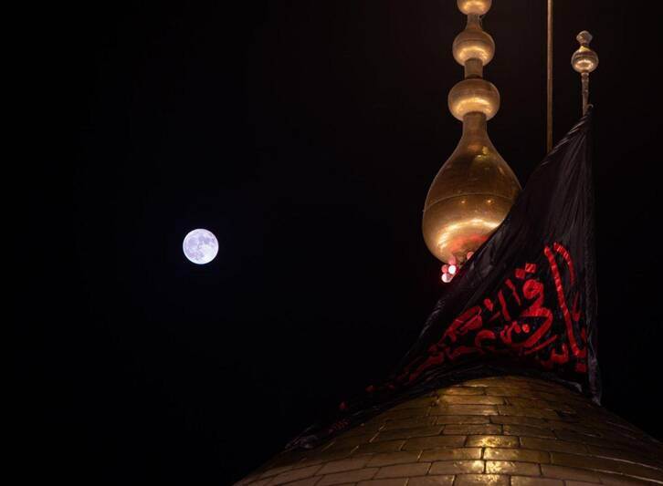 عکس/ نمای بسیار زیبا از گنبد حرم حضرت ابوالفضل(ع)
