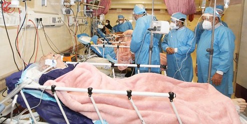 بازدید نمایندگان تهران از بخش کرونایی بیمارستان رسول اکرم (ص)