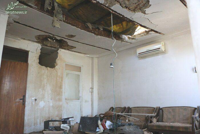 عکس/ تخریب خانه‌ای در ایران در اثر أصابت گلوله جنگ قره باغ