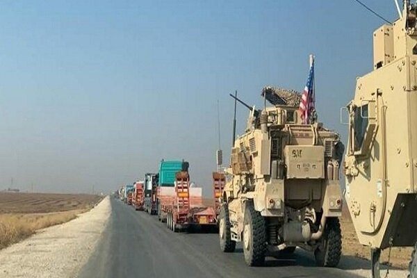 آمریکا یک کاروان نظامی را از سوریه وارد عراق کرد