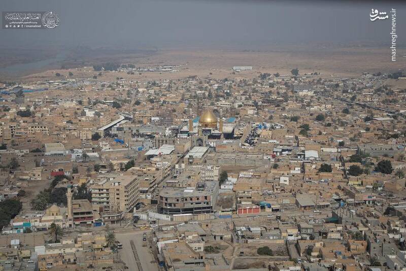 تصاویر هوایی از سامرا در روز شهادت امام هادی(ع)