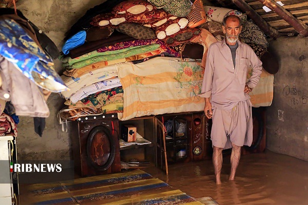 جازموریان کرمان در محاصره سیلاب