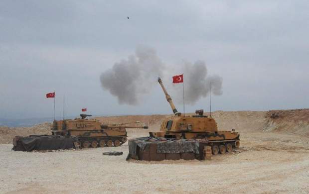 حمله ی توپخانه‌ای ارتش ترکیه به خاک سوریه
