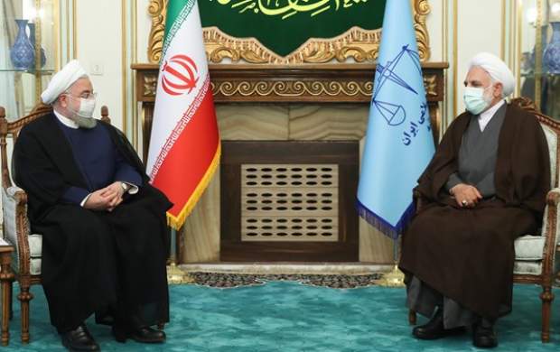 روحانی با رئیس جدید قوه قضائیه دیدار کرد