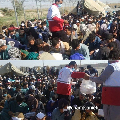 عکس/ کمک به آوارگان افغانستانی در مرز ایران