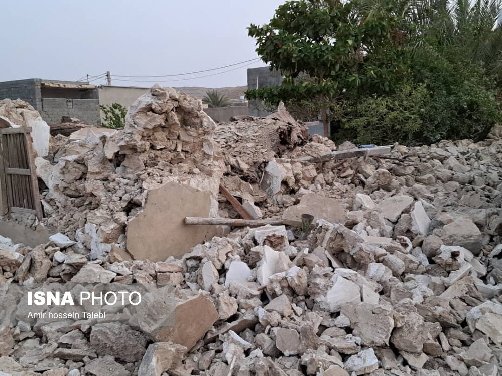 تخریب کامل روستای «سایه خوش» بر اثر زلزله