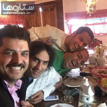 بازیگران در رستوران سام درخشانی +عکس