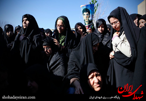 تصاویر/مراسم تشییع و خاکسپاری پیکر شهید بیژن شفیعیان
