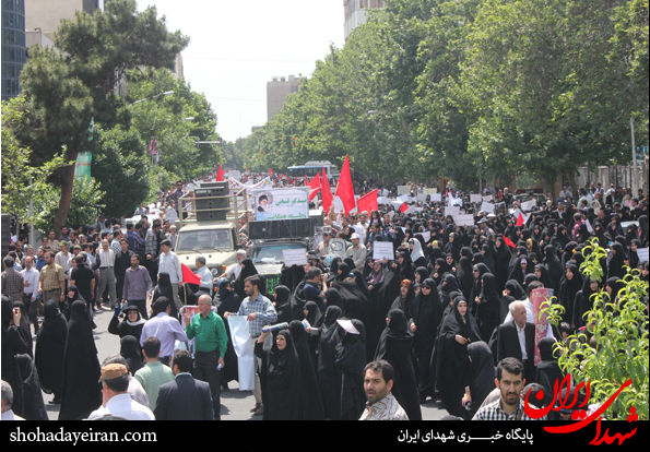 تصاویر/ راهپیمایی نمازگزاران تهرانی در حمایت از امر به معروف ونهی از منکر