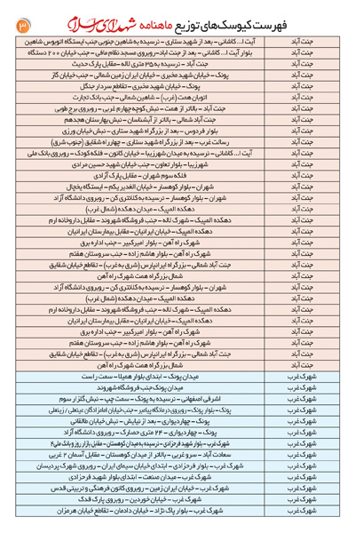 600 گیشه توزیع نشریه شهدای اسلام