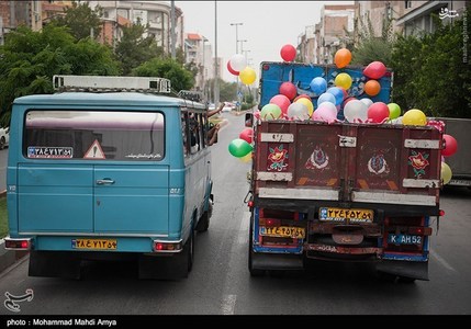 عکس/ آغاز زندگی مشترک با کامیون