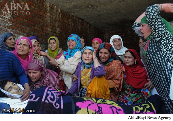 یک نوجوان در منطقه کشمیر هند کشته شد +عکس