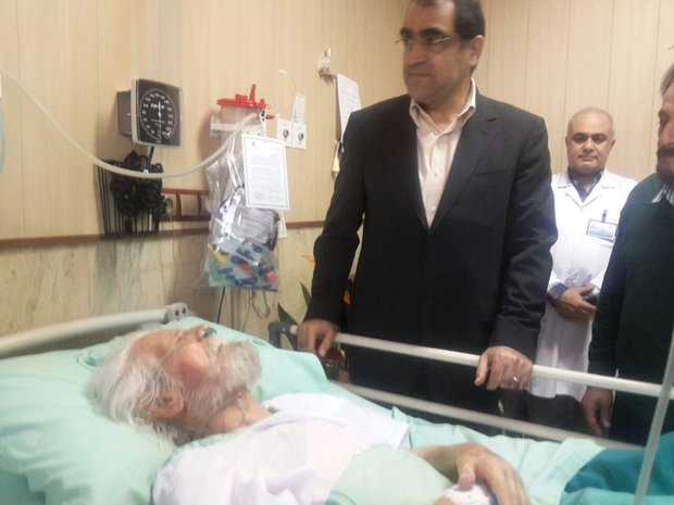 وزیر بهداشت از حمید سبزواری عیادت کرد + تصاویر