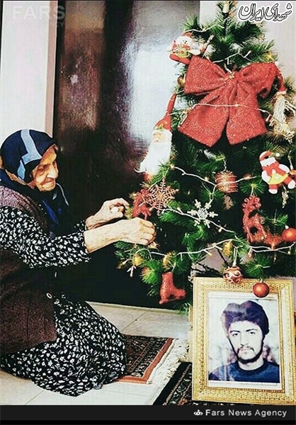 درخت کریسمس به یاد شهید مسیحی + عکس