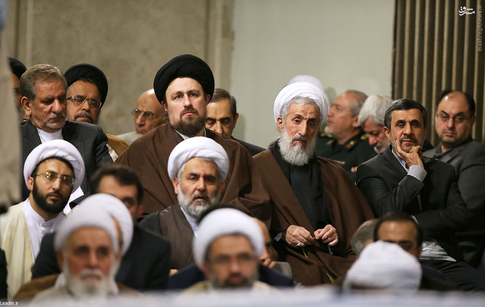 عکس/ احمدی نژاد در دیدار امروز رهبری