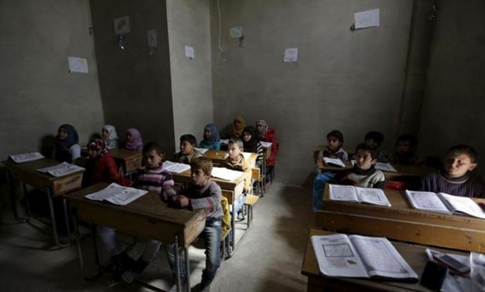 تصاویر رویترز از تحصیل کودکان سوری
