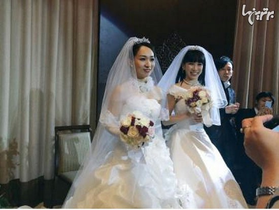 ازدواج 2دختر ژاپنی با یکدیگر! +عکس
