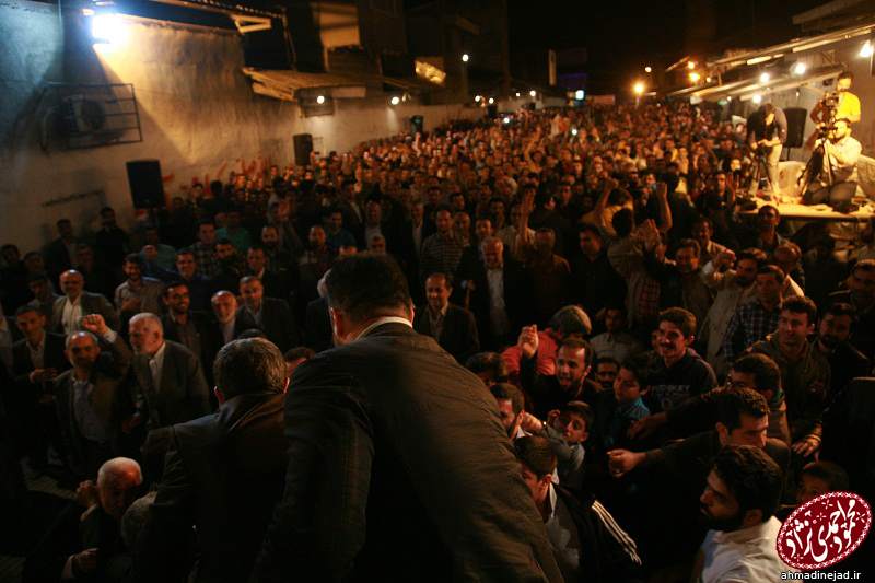 سخنرانی‌ احمدی‌نژاد در جمع مردم بابل +تصاویر