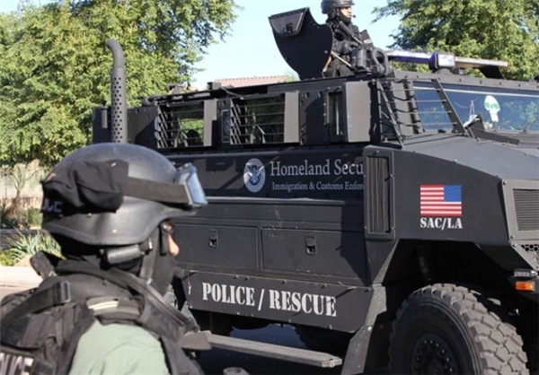 نبردخیابانی پلیس آمریکا با مردم+عکس