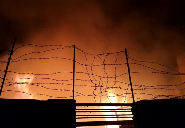 آتش‌سوزی مهیب در کرمانشاه + تصاویر
