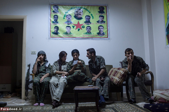 تصاویر/ پادگان زنان کرد در سوریه