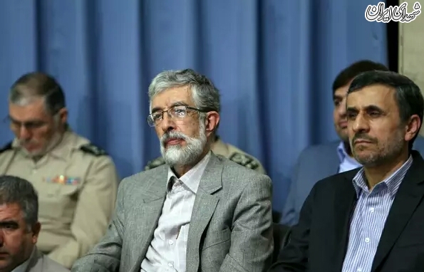 احمدی نژاد و حداد عادل در بیت رهبری+عکس