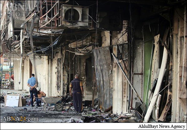 انفجار تروریستی در محله شیعه نشین بغداد + عکس