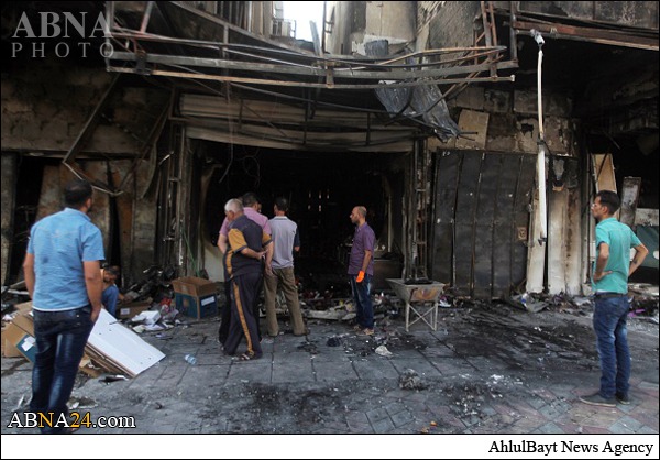 انفجار تروریستی در محله شیعه نشین بغداد + عکس
