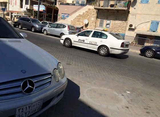 ماشین پلاک شده عربستان در تل آویو! + عکس