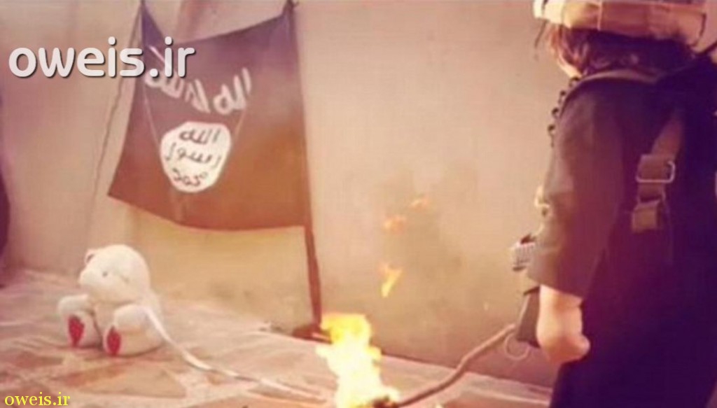 آتش زدن اسیر به سبک کودک داعشی! + تصاویر