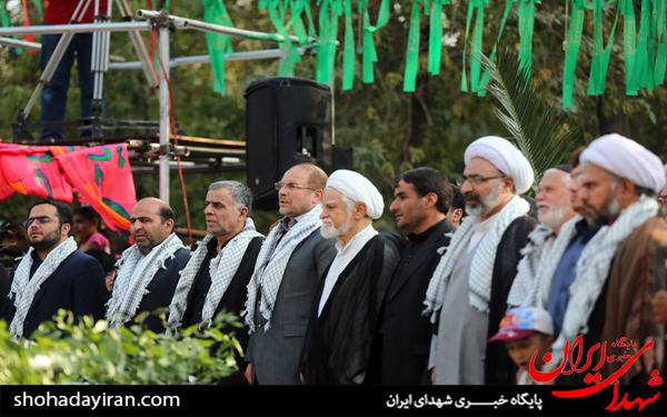 عکس/مراسم تشییع پیکر دو شهید گمنام در بوستان زمزم-1